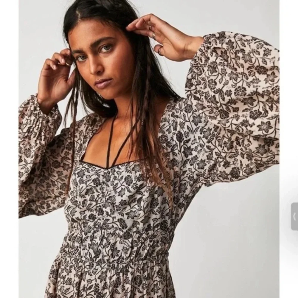 New Free People Forever Timeless Soulmate Boho Jumpsuit Size XS - Picture 7 of 16